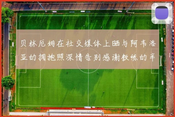 贝林厄姆在社交媒体上晒与阿韦洛亚的拥抱照深情告别感谢教练的辛勤付出